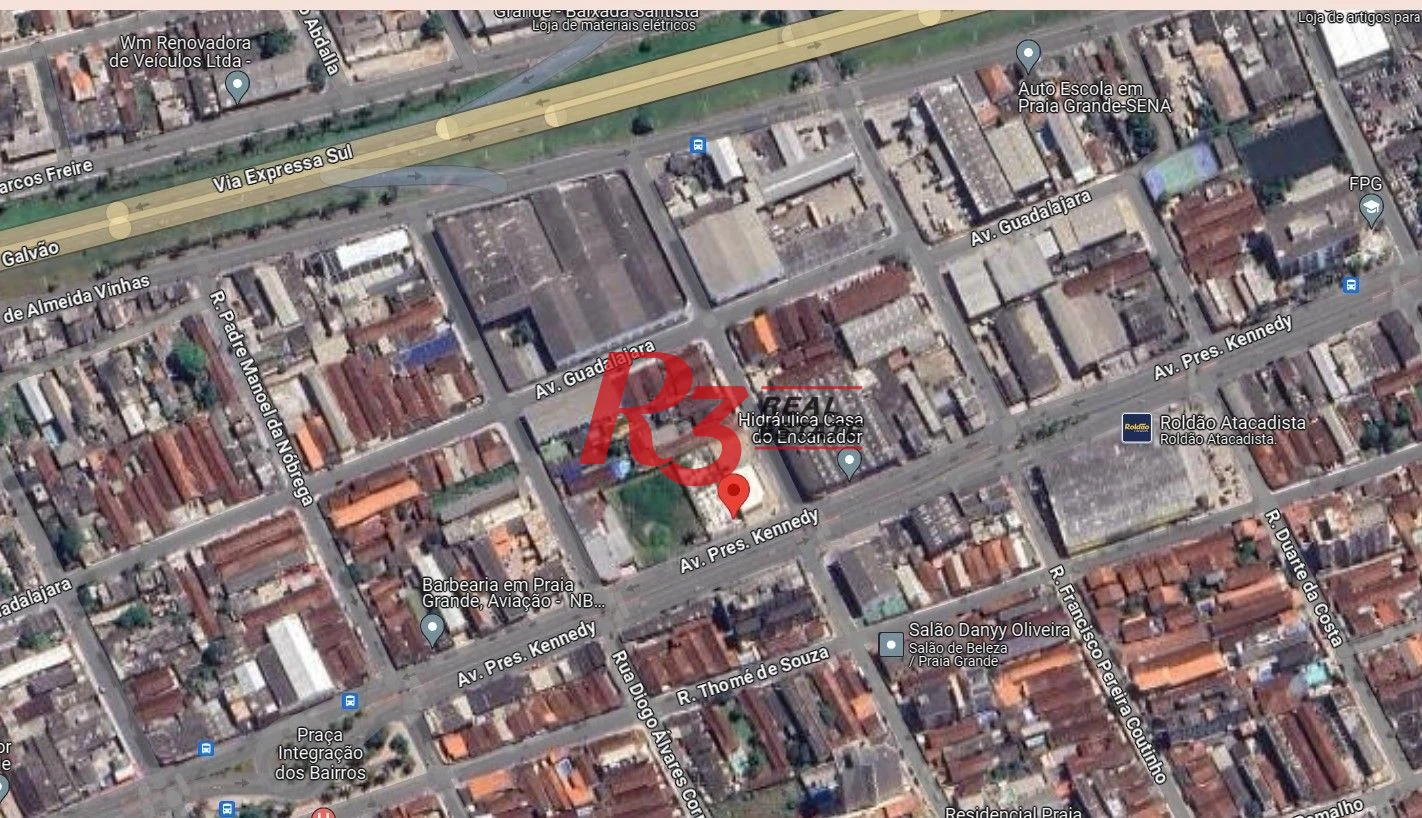 Terreno, 934 m² - venda por R$ 6.000.000,00 ou aluguel por R$ 21.750,00/mês - Aviação - Praia Grande/SP