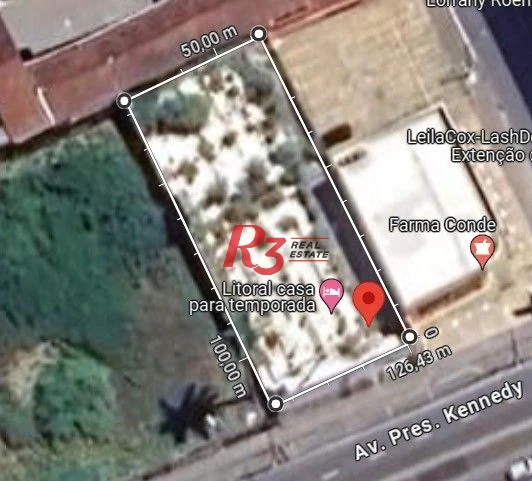 Terreno, 934 m² - venda por R$ 6.000.000,00 ou aluguel por R$ 21.750,00/mês - Aviação - Praia Grande/SP