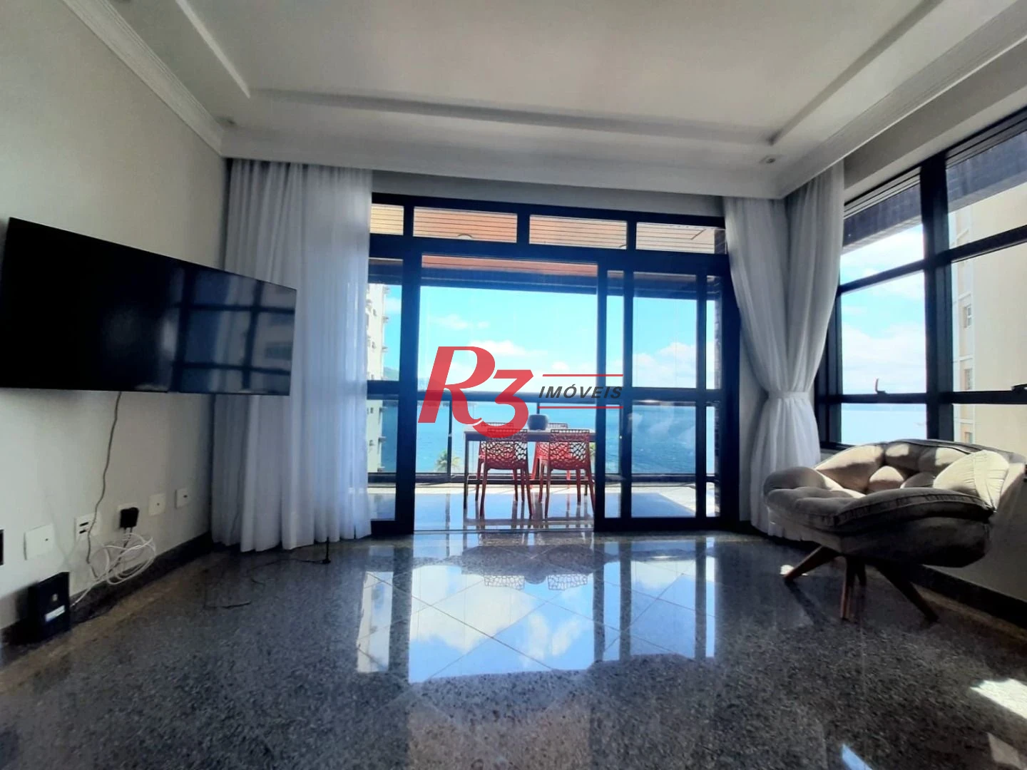 Apartamento com 3 dormitórios à venda, 177 m² por R$ 1.600.000,00 - Ponta da Praia - Santos/SP