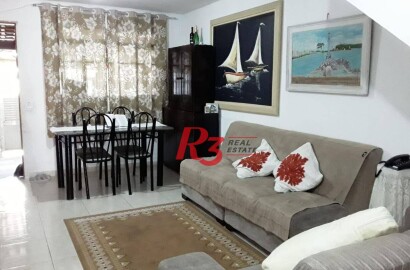 Lindo sobrado com 2 dormitórios à venda, 120 m²  - Vila São Jorge - Santos/SP