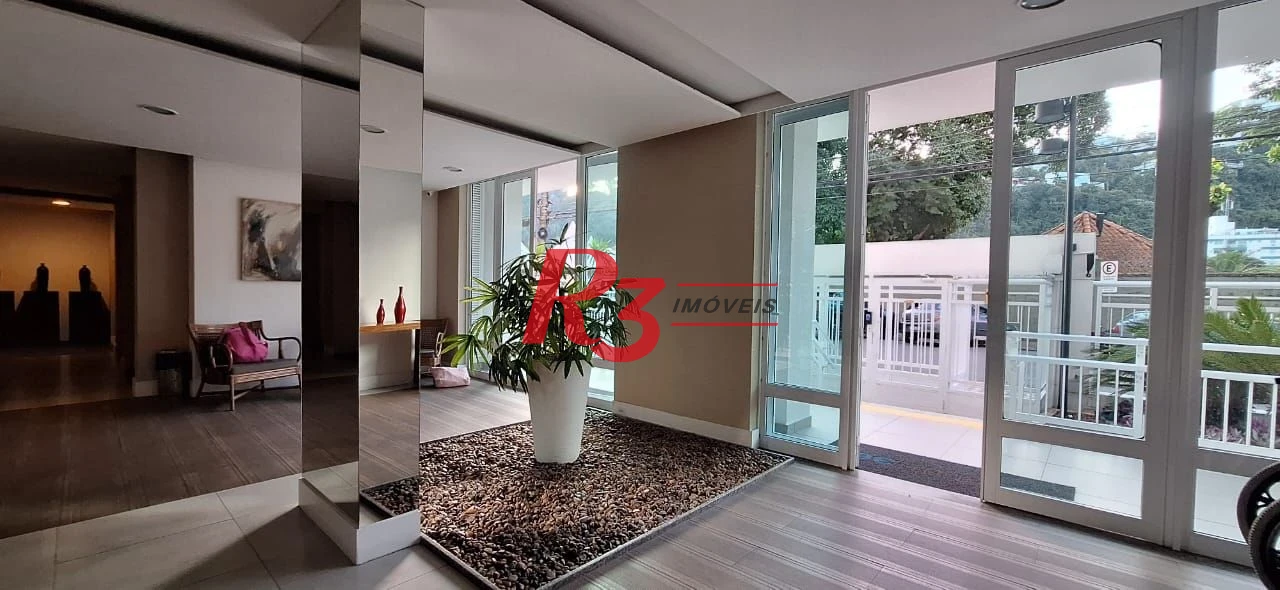 Apartamento com 1 dormitório para alugar, 48 m² por R$ 4.500,00/mês - José Menino - Santos/SP