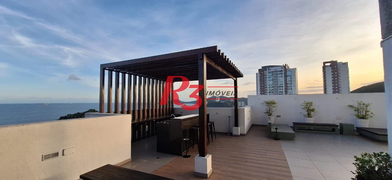 Apartamento com 1 dormitório para alugar, 48 m² por R$ 4.500,00/mês - José Menino - Santos/SP