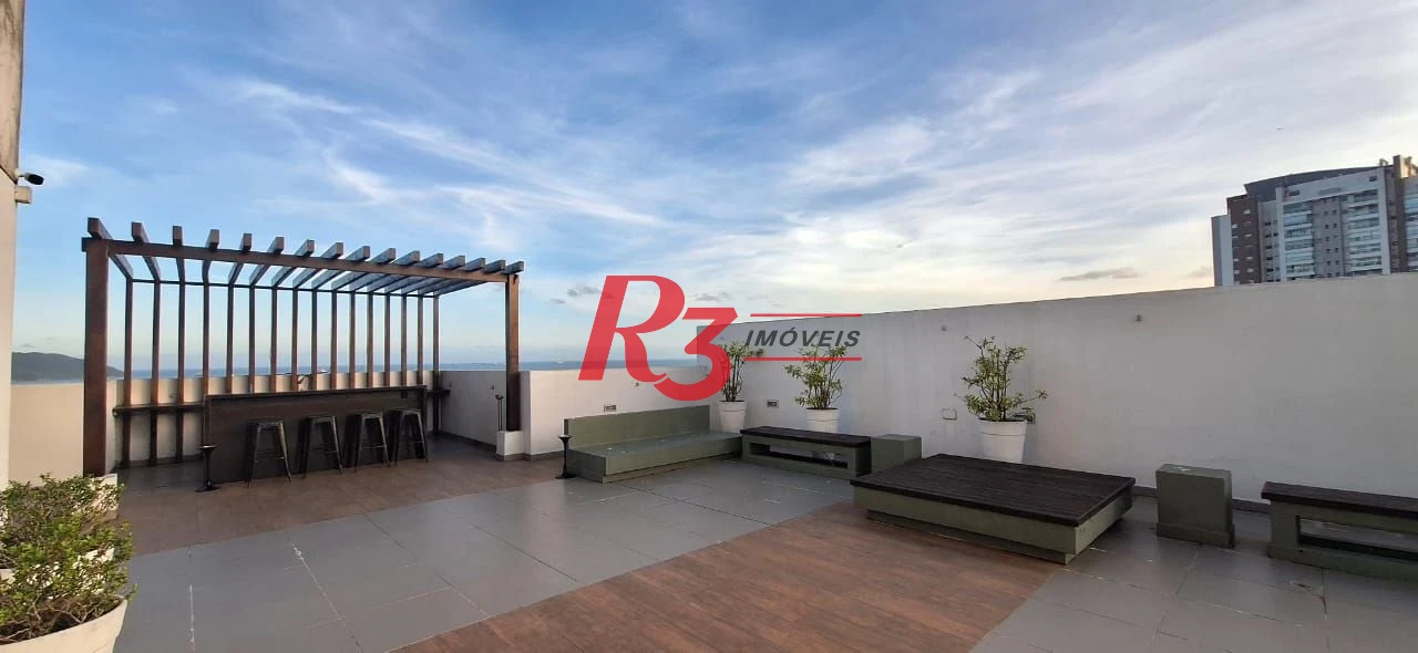 Apartamento com 1 dormitório para alugar, 48 m² por R$ 4.500,00/mês - José Menino - Santos/SP