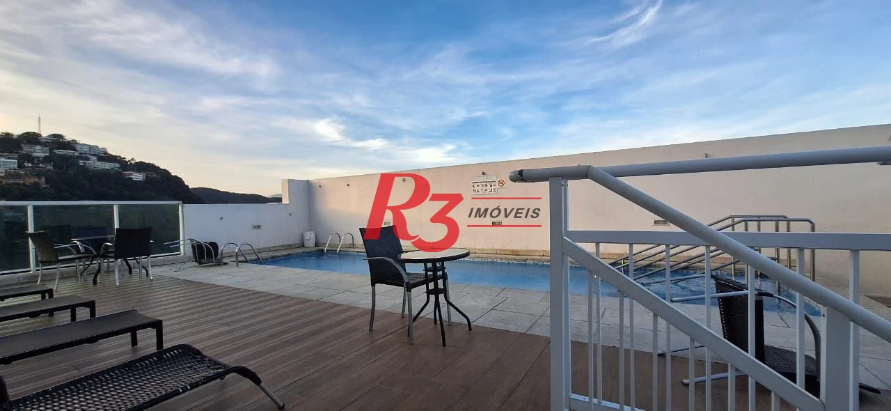 Apartamento com 1 dormitório para alugar, 48 m² por R$ 4.500,00/mês - José Menino - Santos/SP