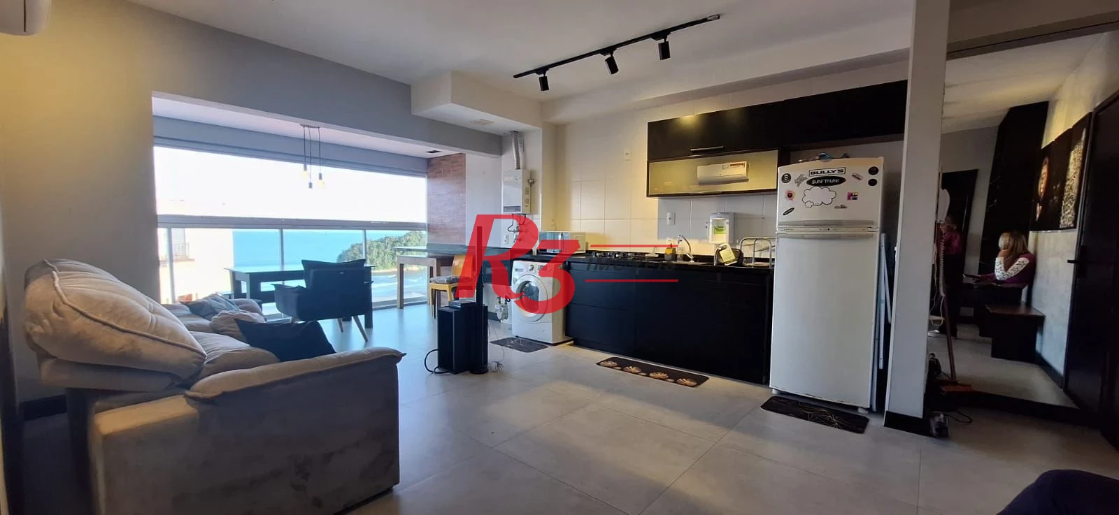 Apartamento com 1 dormitório para alugar, 48 m² por R$ 4.500,00/mês - José Menino - Santos/SP