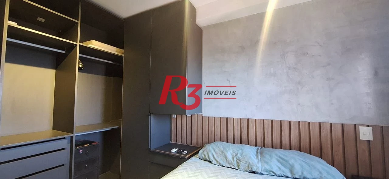 Apartamento com 1 dormitório para alugar, 48 m² por R$ 4.500,00/mês - José Menino - Santos/SP