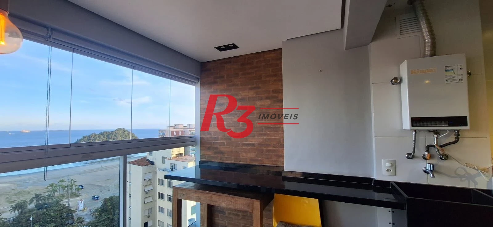 Apartamento com 1 dormitório para alugar, 48 m² por R$ 4.500,00/mês - José Menino - Santos/SP
