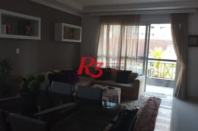 Apartamento com 3 dormitórios para alugar, 150 m² por R$ 9.500,00/mês - Boqueirão - Santos/SP