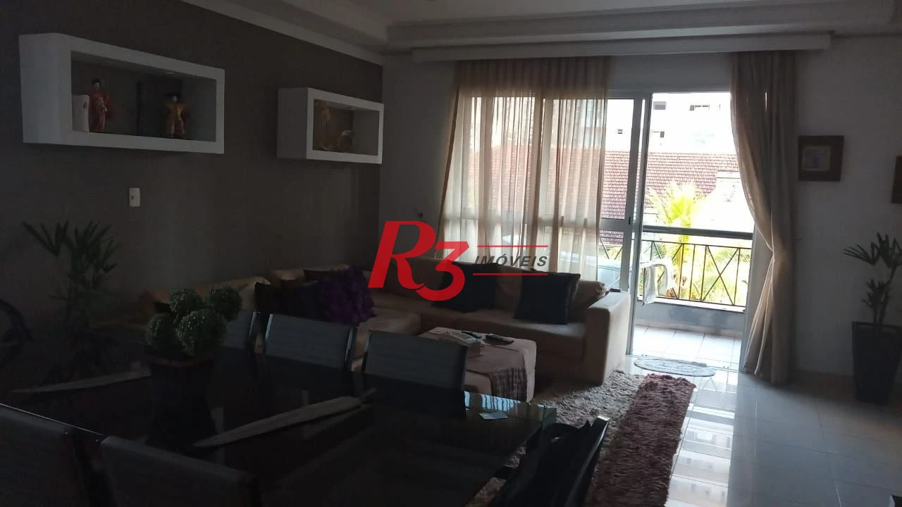 Apartamento com 3 dormitórios para alugar, 150 m² por R$ 9.500,00/mês - Boqueirão - Santos/SP