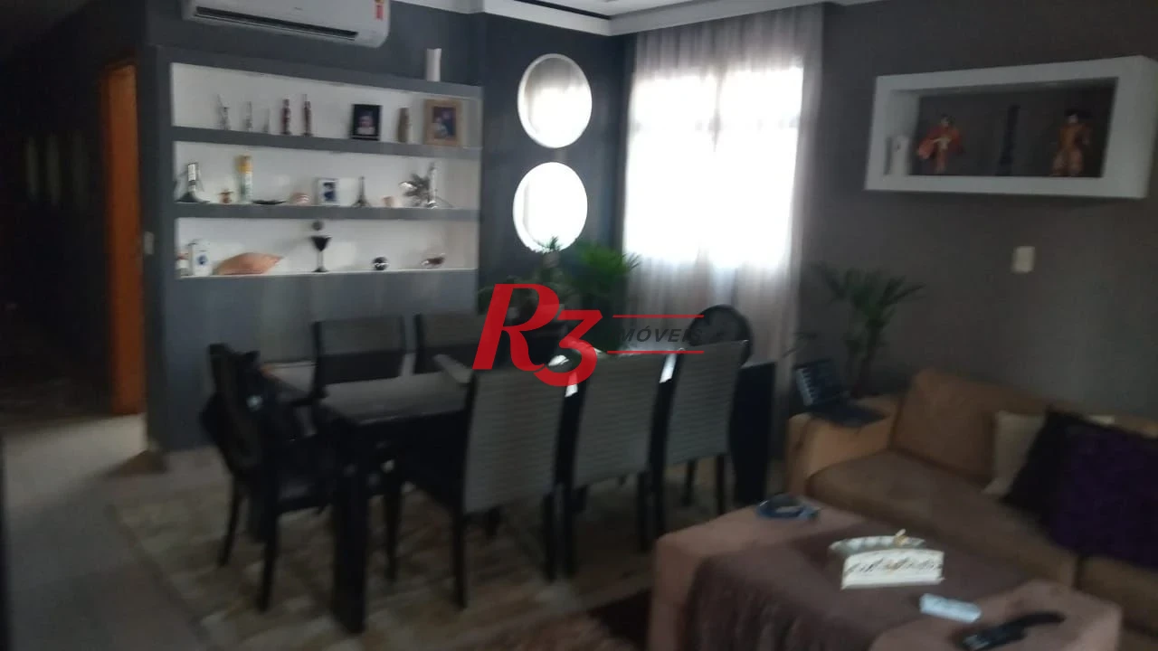 Apartamento com 3 dormitórios para alugar, 150 m² por R$ 9.500,00/mês - Boqueirão - Santos/SP