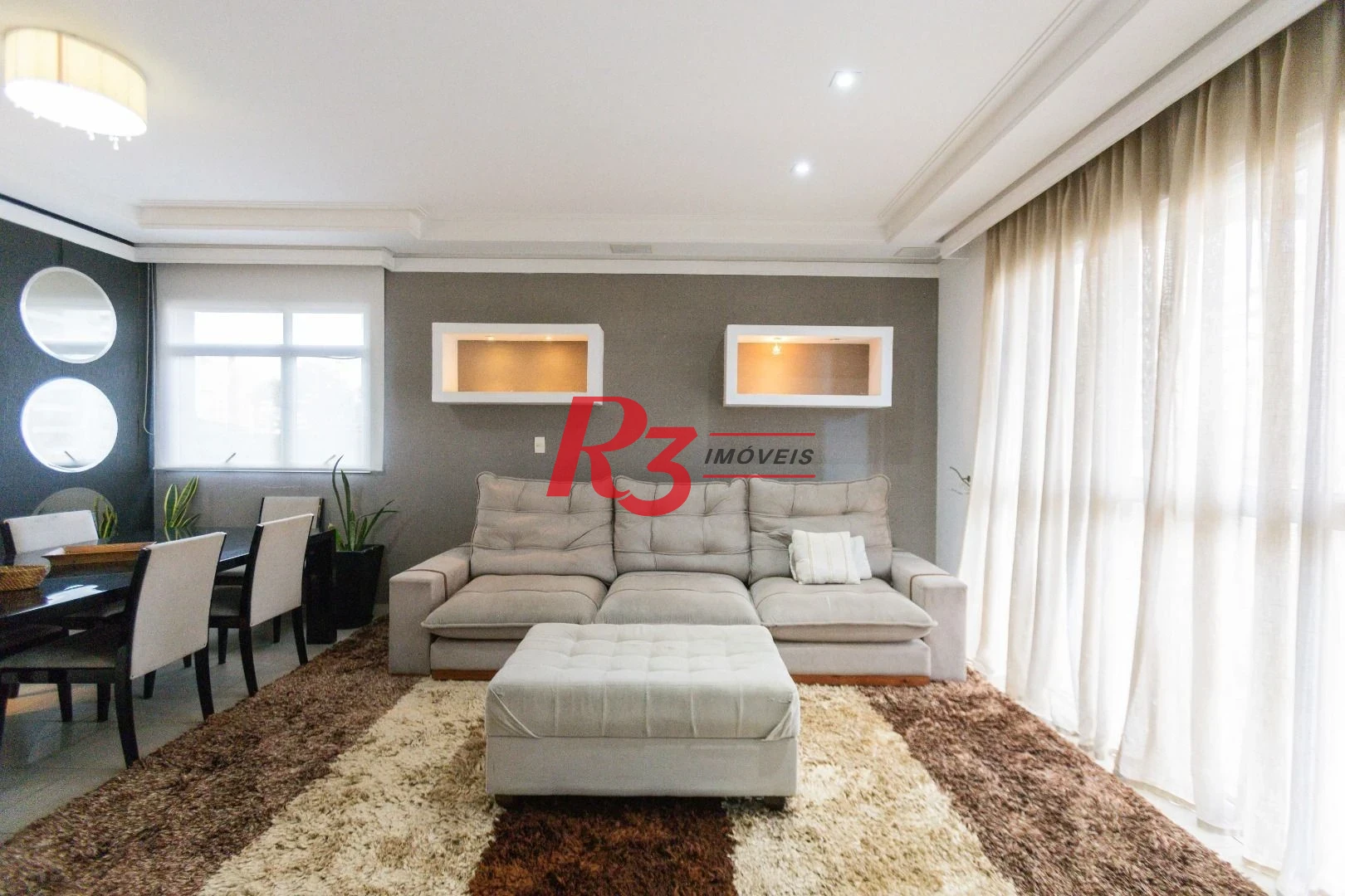 Apartamento com 3 dormitórios para alugar, 150 m² por R$ 9.500,00/mês - Boqueirão - Santos/SP