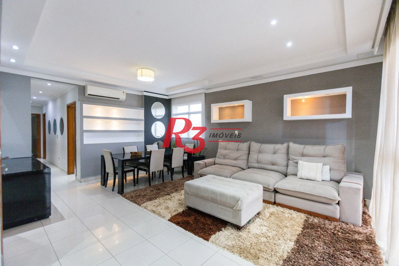 Apartamento com 3 dormitórios para alugar, 150 m² por R$ 9.500,00/mês - Boqueirão - Santos/SP