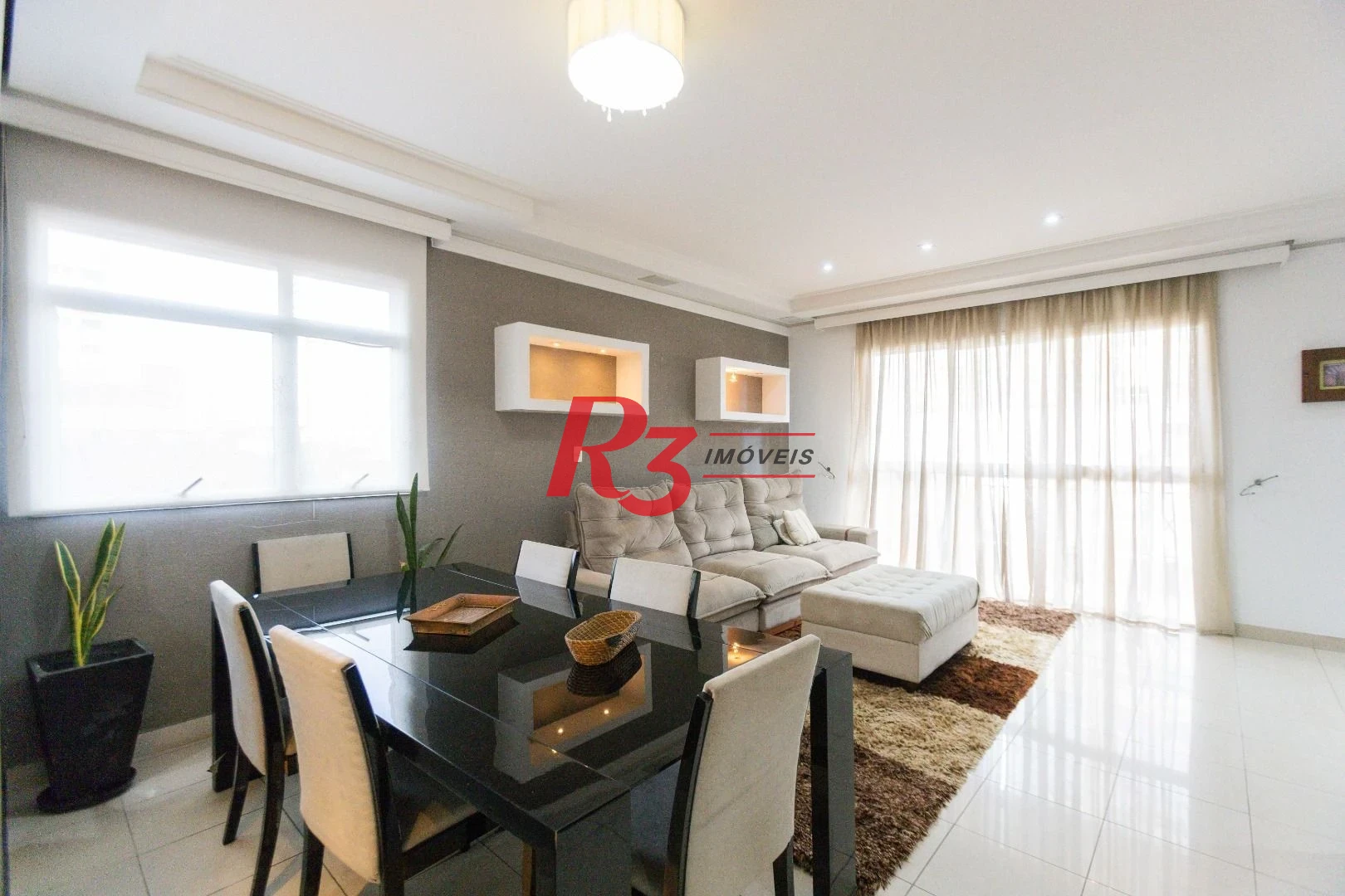 Apartamento com 3 dormitórios para alugar, 150 m² por R$ 9.500,00/mês - Boqueirão - Santos/SP