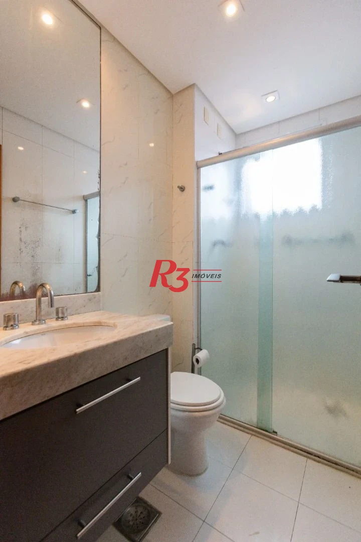 Apartamento com 3 dormitórios para alugar, 150 m² por R$ 9.500,00/mês - Boqueirão - Santos/SP