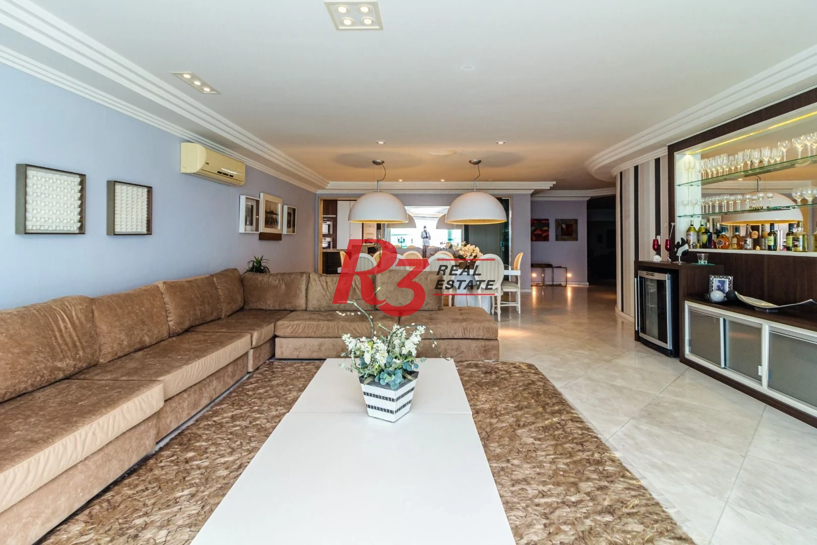Cobertura com 4 dormitórios à venda, 440 m² por R$ 3.800.000,00 - Vila Guilhermina - Praia Grande/SP