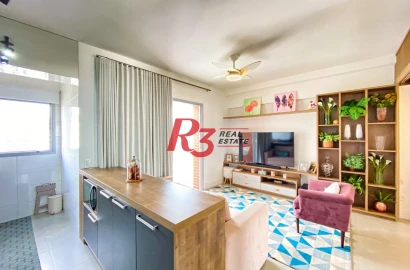 Apartamento à venda, 46 m² por R$ 805.000,00 - Boqueirão - Santos/SP