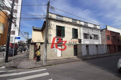 Casa sobrado à venda comercial ou residencial, Vila Matias em Santos SP