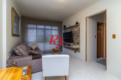 Apartamento com 2 dormitórios à venda, 84 m² por R$ 600.000,00 - Campo Grande - Santos/SP