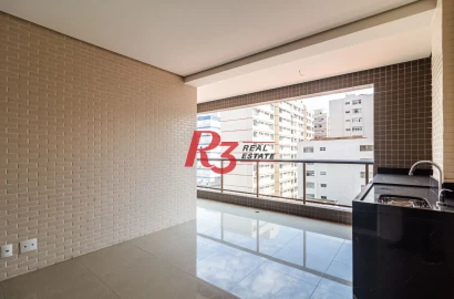 Apartamento à venda, 128 m² por R$ 1.650.000,00 - Embaré - Santos/SP