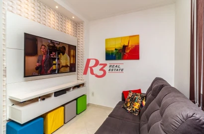 Casa com 2 dormitórios à venda, 84 m² - Estuário - Santos/SP