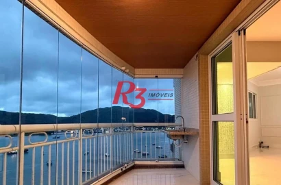 Apartamento com 3 dormitórios para alugar, 199 m² - Ponta da Praia - Santos/SP