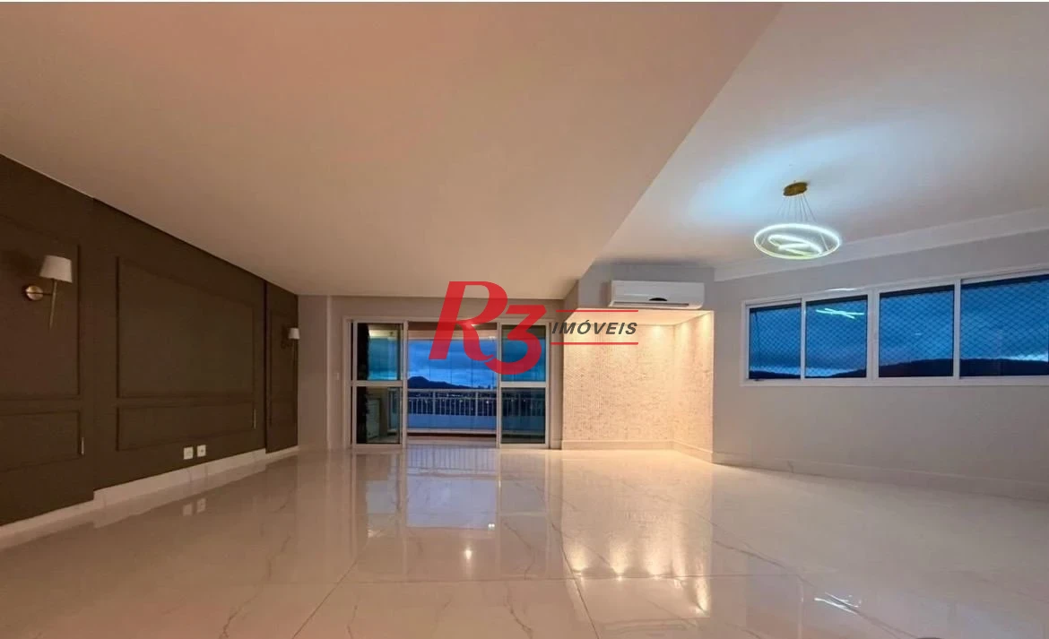 Apartamento com 3 dormitórios para alugar, 199 m² - Ponta da Praia - Santos/SP