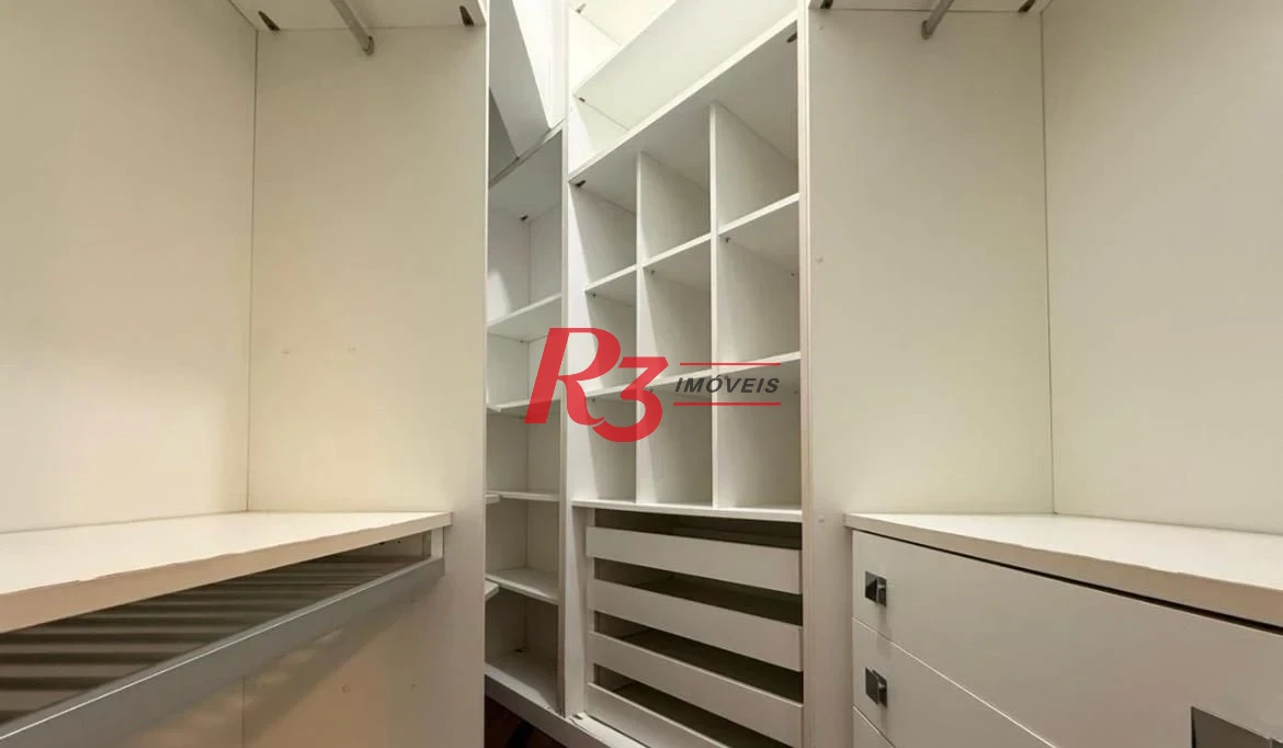 Apartamento com 3 dormitórios para alugar, 199 m² - Ponta da Praia - Santos/SP