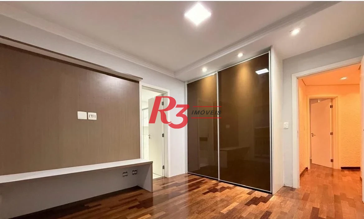Apartamento com 3 dormitórios para alugar, 199 m² - Ponta da Praia - Santos/SP