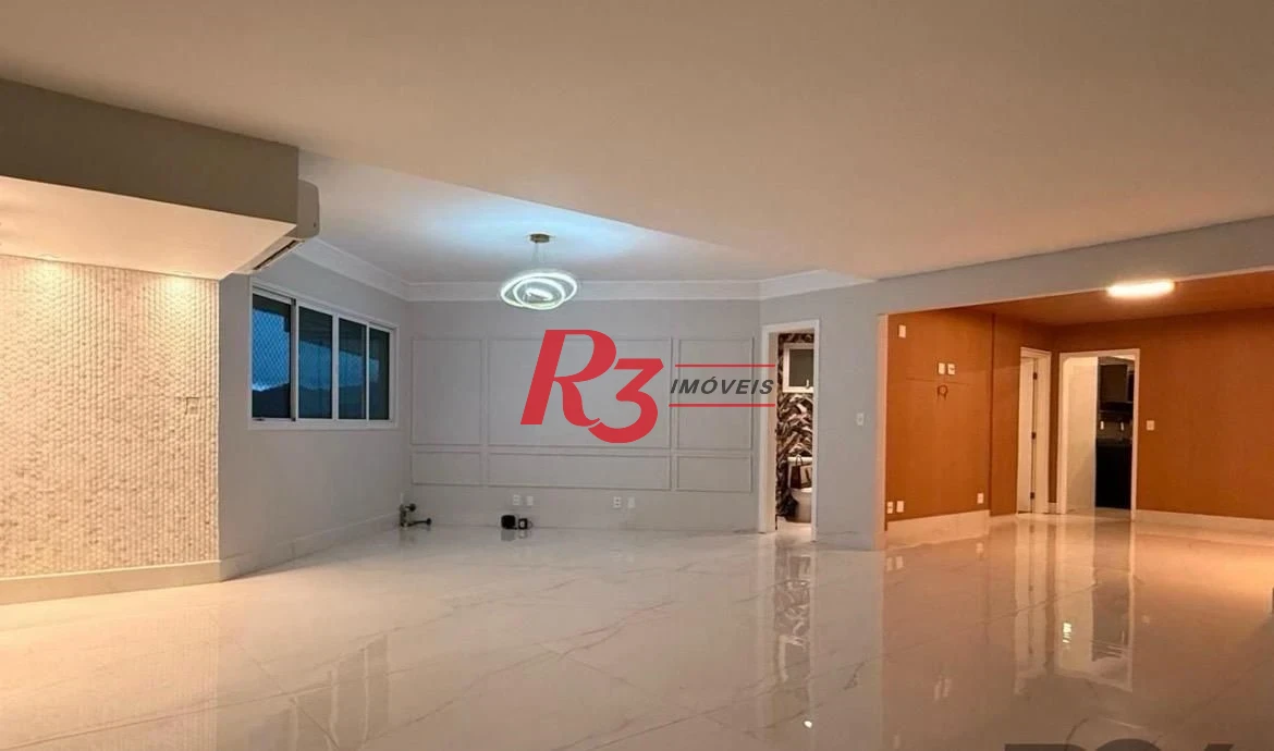 Apartamento com 3 dormitórios para alugar, 199 m² - Ponta da Praia - Santos/SP
