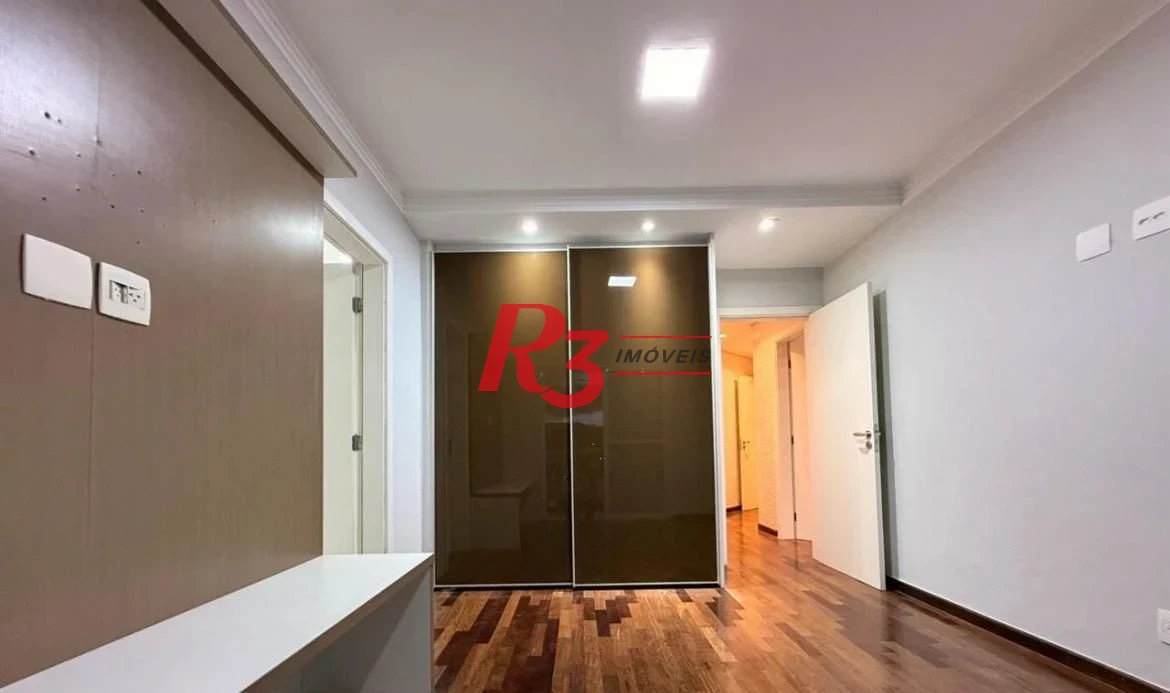Apartamento com 3 dormitórios para alugar, 199 m² - Ponta da Praia - Santos/SP