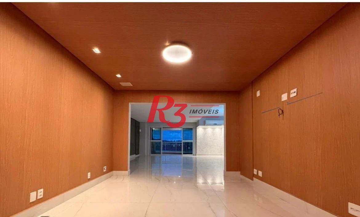 Apartamento com 3 dormitórios para alugar, 199 m² - Ponta da Praia - Santos/SP