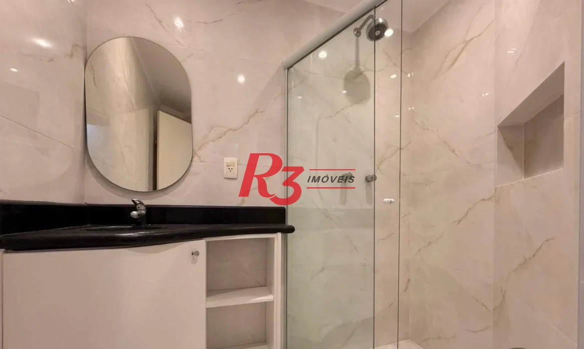 Apartamento com 3 dormitórios para alugar, 199 m² - Ponta da Praia - Santos/SP
