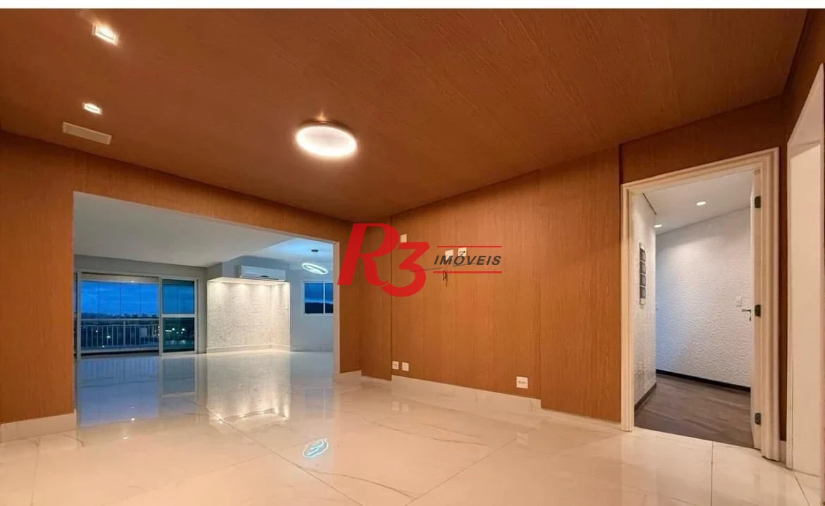 Apartamento com 3 dormitórios para alugar, 199 m² - Ponta da Praia - Santos/SP