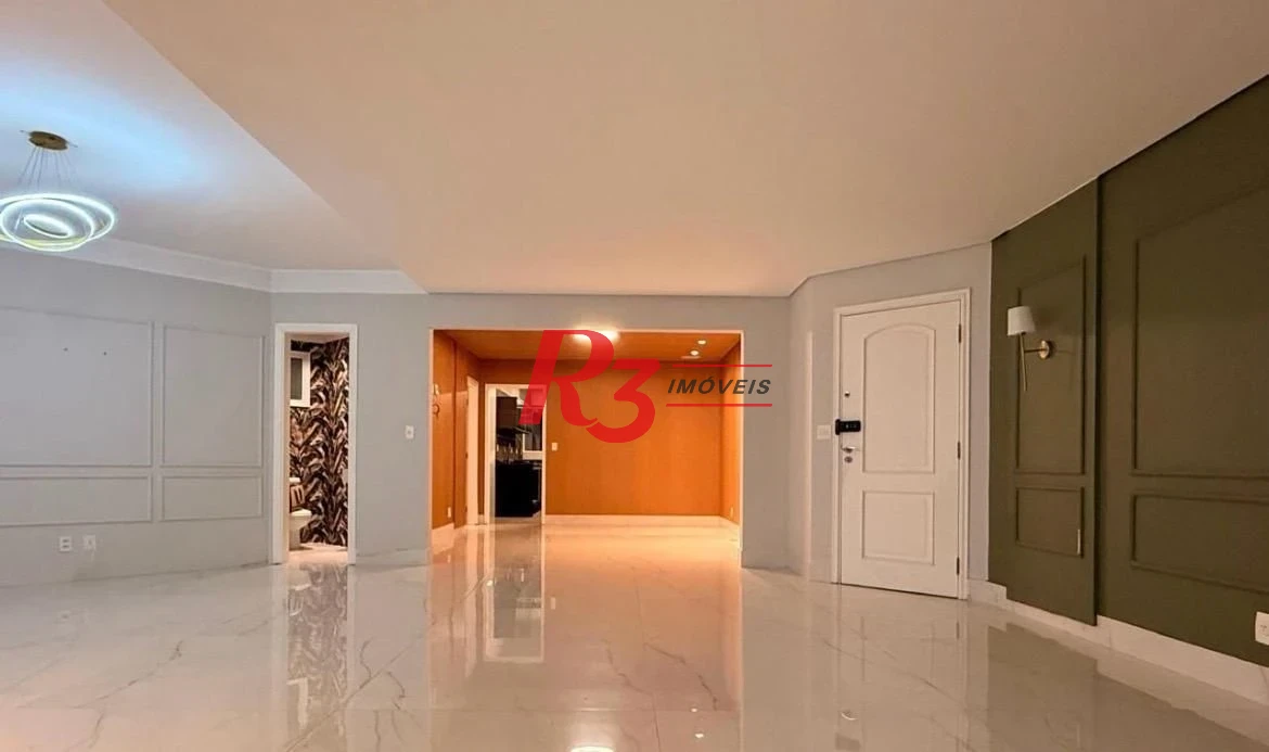 Apartamento com 3 dormitórios para alugar, 199 m² - Ponta da Praia - Santos/SP