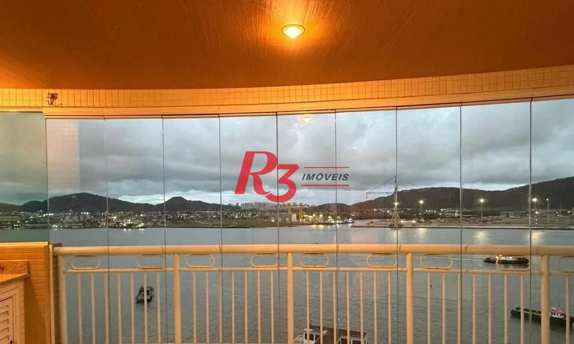 Apartamento com 3 dormitórios para alugar, 199 m² - Ponta da Praia - Santos/SP