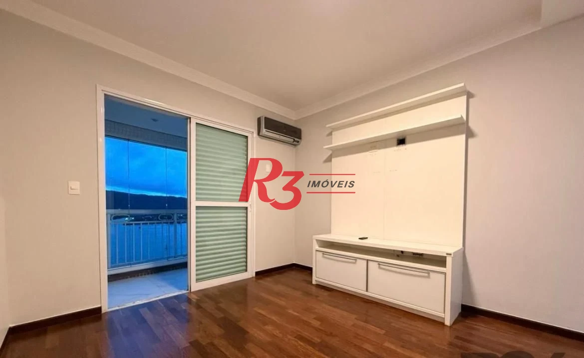 Apartamento com 3 dormitórios para alugar, 199 m² - Ponta da Praia - Santos/SP