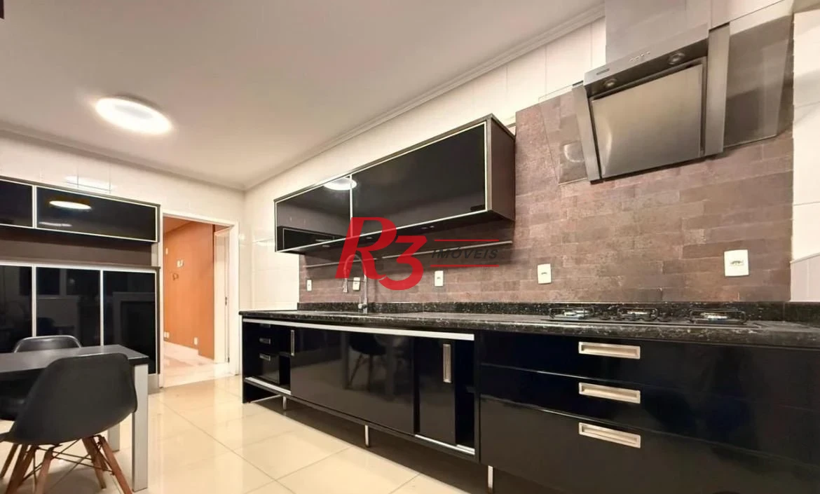 Apartamento com 3 dormitórios para alugar, 199 m² - Ponta da Praia - Santos/SP