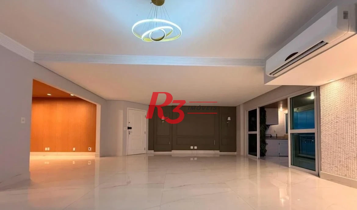 Apartamento com 3 dormitórios para alugar, 199 m² - Ponta da Praia - Santos/SP