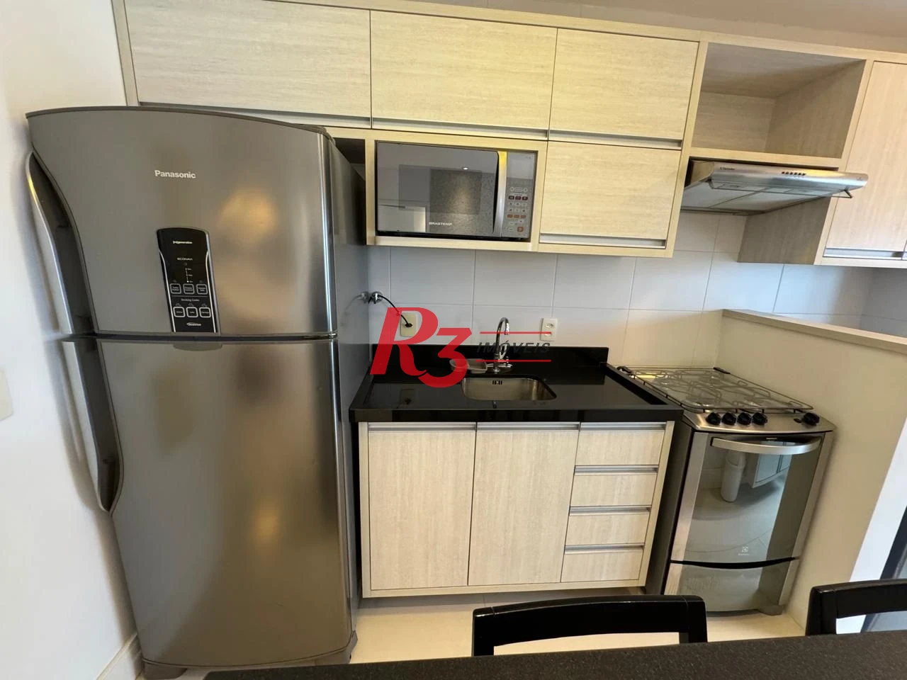 Apartamento com 1 dormitório para alugar, 57 m² por R$ 6.200,00/mês - Gonzaga - Santos/SP