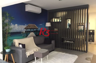 Studio com 1 dormitório à venda, 48 m² - Ponta da Praia - Santos/SP