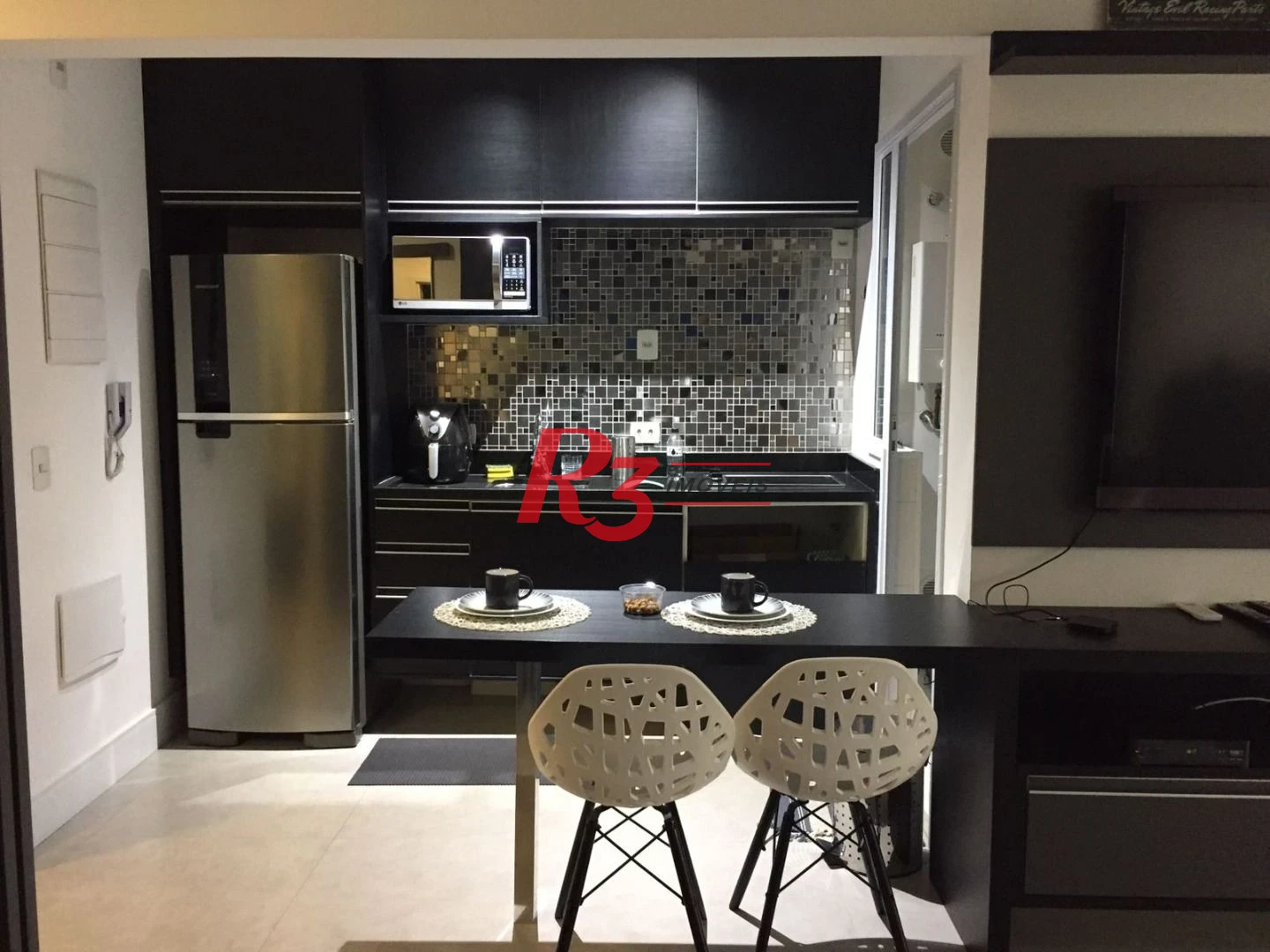 Studio com 1 dormitório à venda, 48 m² - Ponta da Praia - Santos/SP
