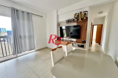 Apartamento com 2 dormitórios para alugar, 67 m² por R$ 4.000,00/mês - Encruzilhada - Santos/SP
