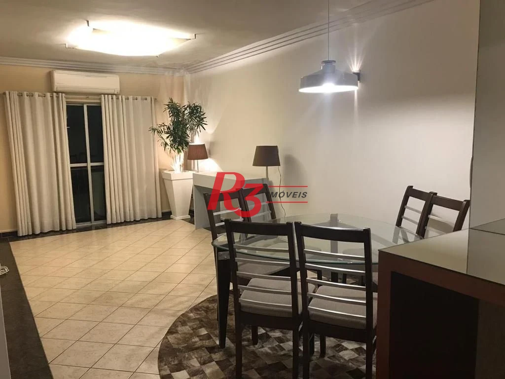 Apartamento com 3 dormitórios para alugar, 160 m² por R$ 4.000,00/mês - Vila Belmiro - Santos/SP