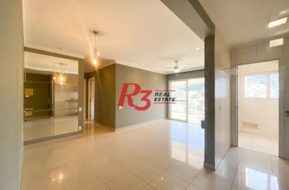 Apartamento com 2 dormitórios para alugar, 77 m² por R$ 7.283,00/mês - José Menino - Santos/SP