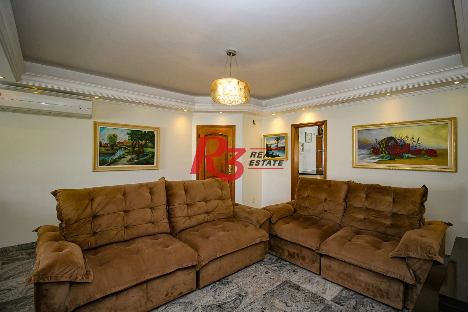 Apartamento para alugar, 136 m² por R$ 9.334,75/mês - Boqueirão - Santos/SP