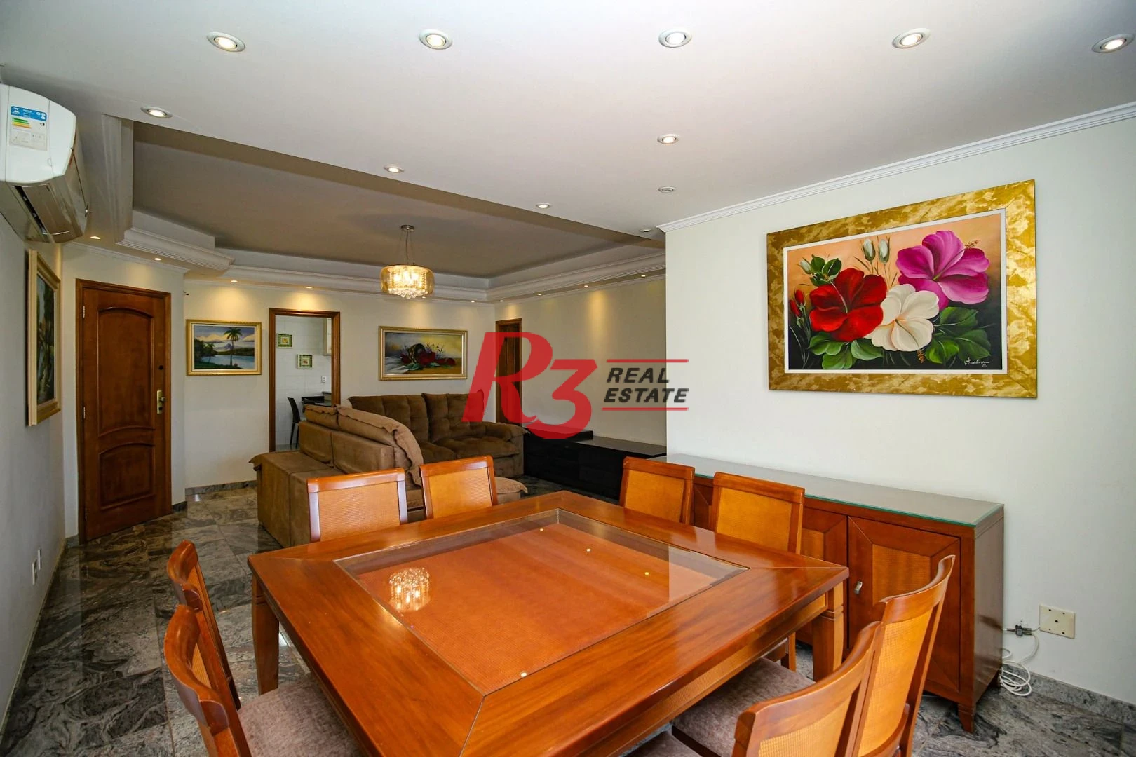 Apartamento para alugar, 136 m² por R$ 9.334,75/mês - Boqueirão - Santos/SP