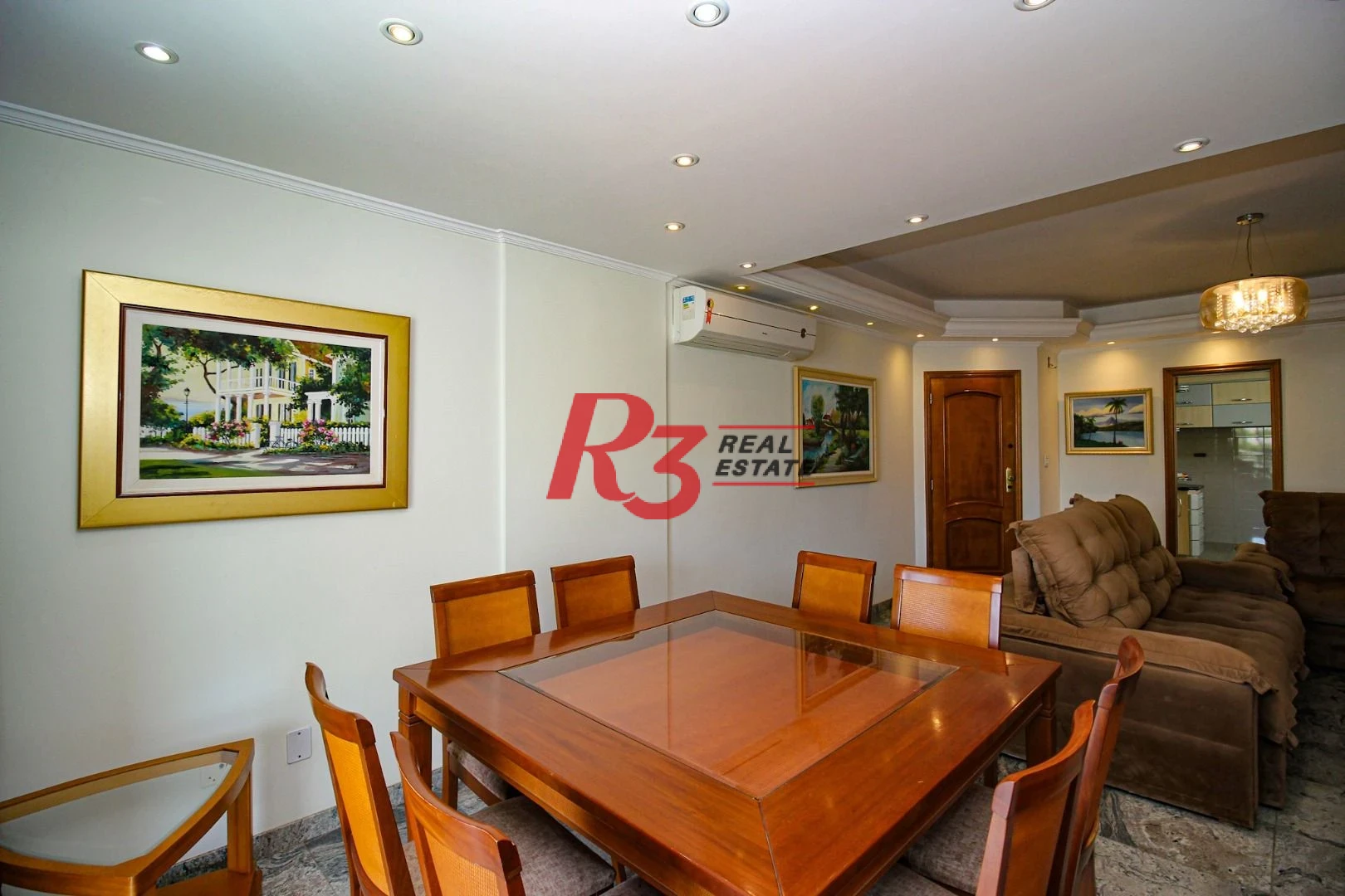 Apartamento para alugar, 136 m² por R$ 9.334,75/mês - Boqueirão - Santos/SP