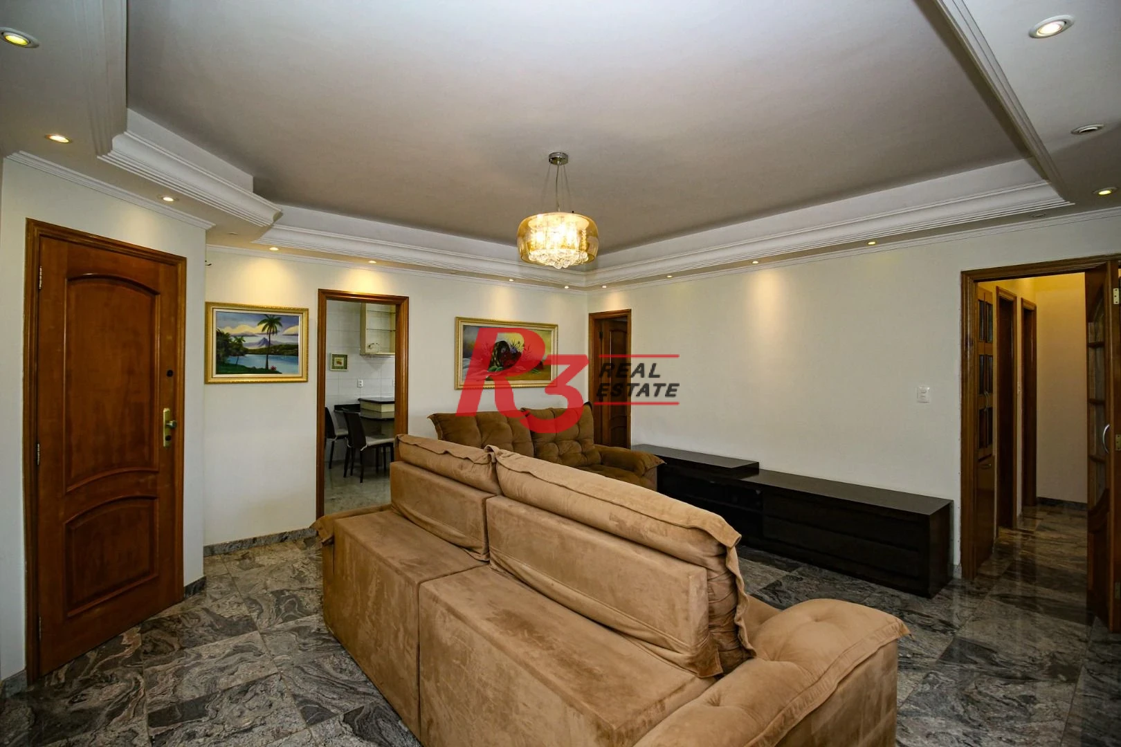 Apartamento para alugar, 136 m² por R$ 9.334,75/mês - Boqueirão - Santos/SP