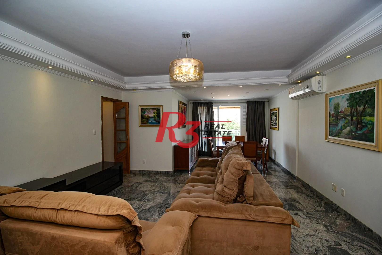 Apartamento para alugar, 136 m² por R$ 9.334,75/mês - Boqueirão - Santos/SP