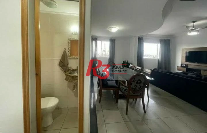 Apartamento com 3 dormitórios à venda, 215 m² - Estuário - Santos/SP